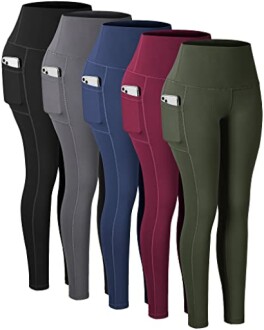 CHRLEISURE Leggings with Pockets for Women - High Waisted Tummy Control Workout Yoga Pants Review